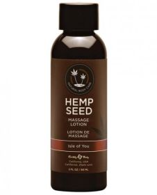 Earthly Body Hemp Seed Massage Lotion Isle Of You 2oz