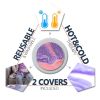 Purple Soothing Gel Pads for Breastfeeding in Section Postpartum Essentials Kit of 2 Pairs Pads with Covers.