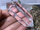 Natural clear quartz crystal obelisk wand doubble point healing 1x