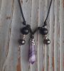 EMF Protection Necklace - Amethyst Shungite & Hematite Chakra Healing Crystals