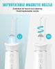 Water Dental Flosser Cordless with Magnetic Charging for Teeth Cleaning, Nursal 7 Clean Settings Portable Rechargeable Oral Irrigator