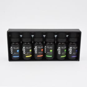 Sweet orange mint eucalyptus essential oil set (Color: Black)