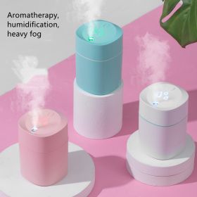 Mini Humidifier With LED Night Light, Cool Mist Humidifier, USB Personal Desktop Humidifier For Car Home Mini Mist Maker With Colorful Night USB Spray (Color: Green)