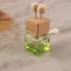 Car Perfume Bottle Square Seat Glass Aromatherapy Bottle With Air Conditioning Outlet Clip Aromatherapy