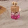 Car Perfume Bottle Square Seat Glass Aromatherapy Bottle With Air Conditioning Outlet Clip Aromatherapy