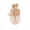 Car Perfume Bottle Square Seat Glass Aromatherapy Bottle With Air Conditioning Outlet Clip Aromatherapy