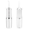 Water Flosser Cordless Dental Oral Irrigator Waterproof Teeth Cleaner with 3 Modes 4 Nozzles 7.44oz Detachable Water Tank for Travel Home