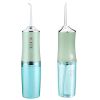 Water Flosser Cordless Dental Oral Irrigator Waterproof Teeth Cleaner with 3 Modes 4 Nozzles 7.44oz Detachable Water Tank for Travel Home