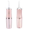 Water Flosser Cordless Dental Oral Irrigator Waterproof Teeth Cleaner with 3 Modes 4 Nozzles 7.44oz Detachable Water Tank for Travel Home