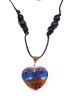 EMF 5G Shielding Orgone Heart Calming Necklace with Shungite & Black Tourmaline