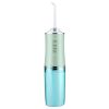 Water Flosser Cordless Dental Oral Irrigator Waterproof Teeth Cleaner with 3 Modes 4 Nozzles 7.44oz Detachable Water Tank for Travel Home